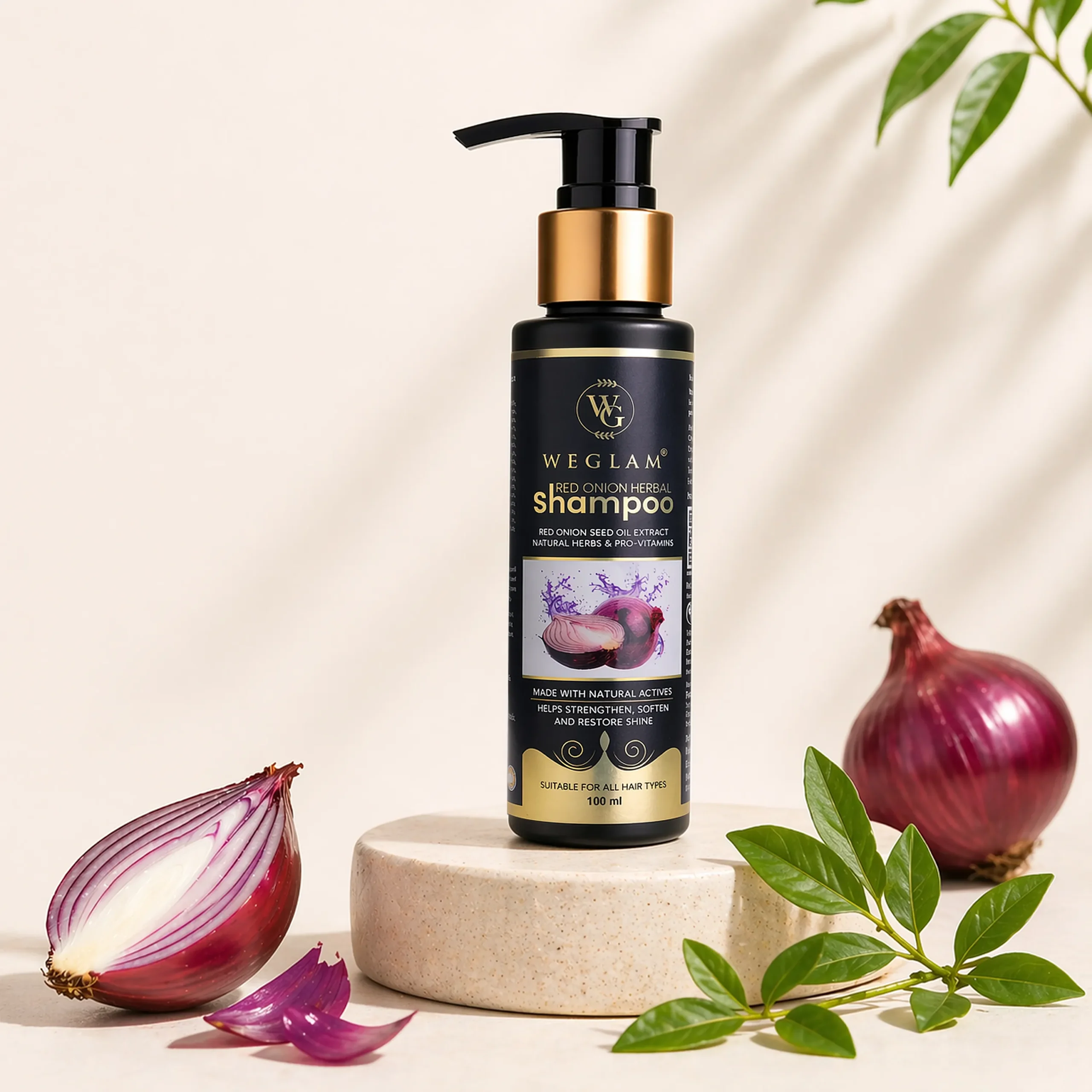 WeGlam Red Onion Herbal Shampoo 100ml