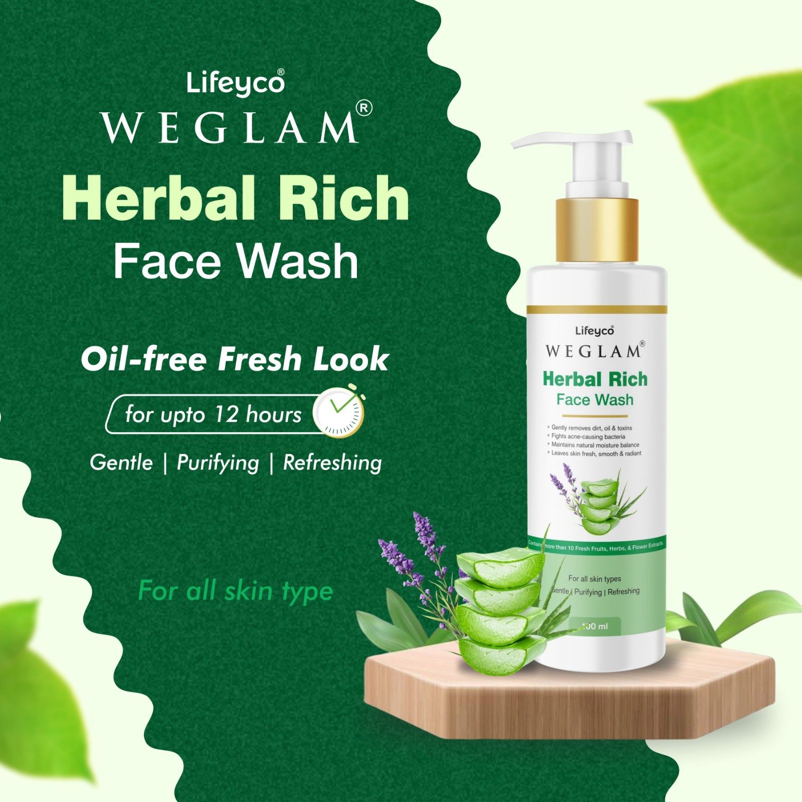 WeGlam Herbal Rich Face Wash