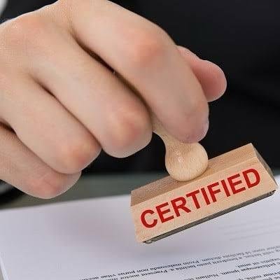 Certifications