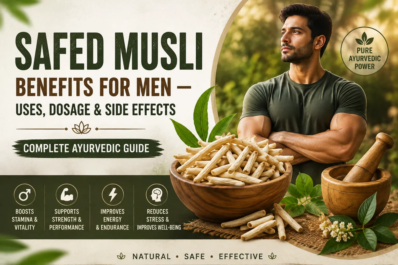 Safed Musli Benefits for Men